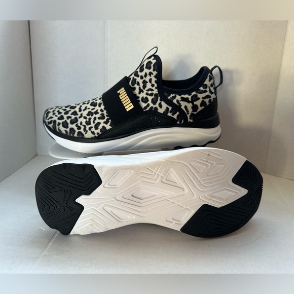 Puma Big Girls Soft Ride Sophia Slip-On Casual Leopard Sneakers Sz 8.5 - Picture 3 of 8